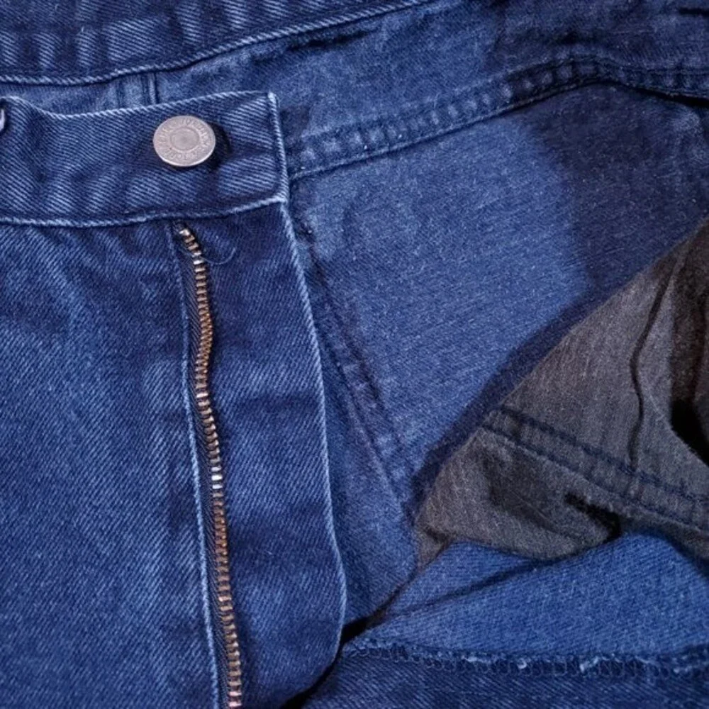 Vintage Size 32 Jordache High Rise Mom Jean Shorts Dark Wash Baggy Relaxed